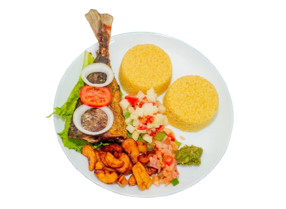 Poisson + Aloco +Attiéké