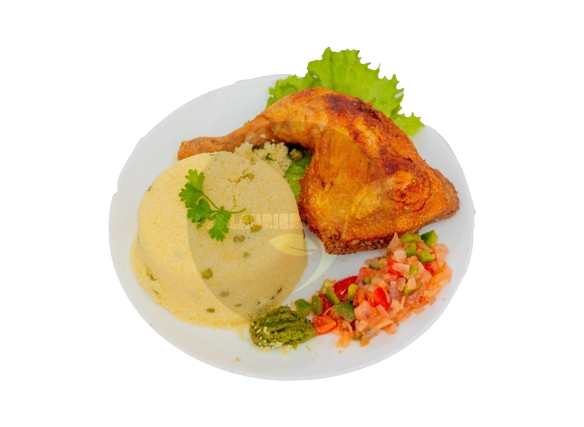 Poulet + couscous aux petits poires